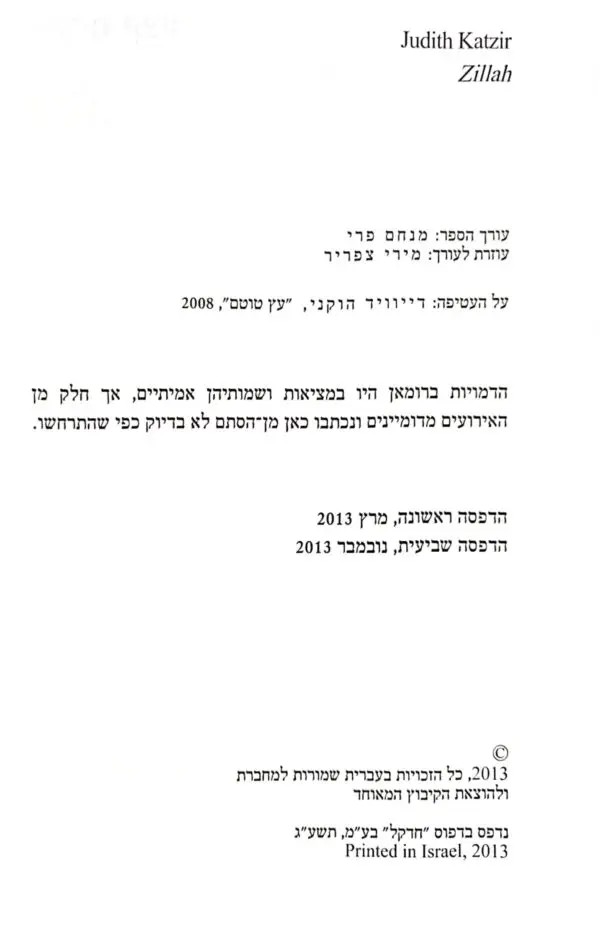 ⁦צילה / יהודית קציר⁩ – תמונה ⁦3⁩