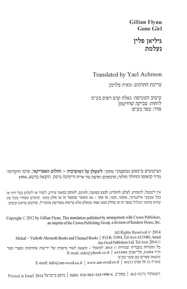 ⁦נעלמת / גיליאן פלין⁩ – תמונה ⁦3⁩