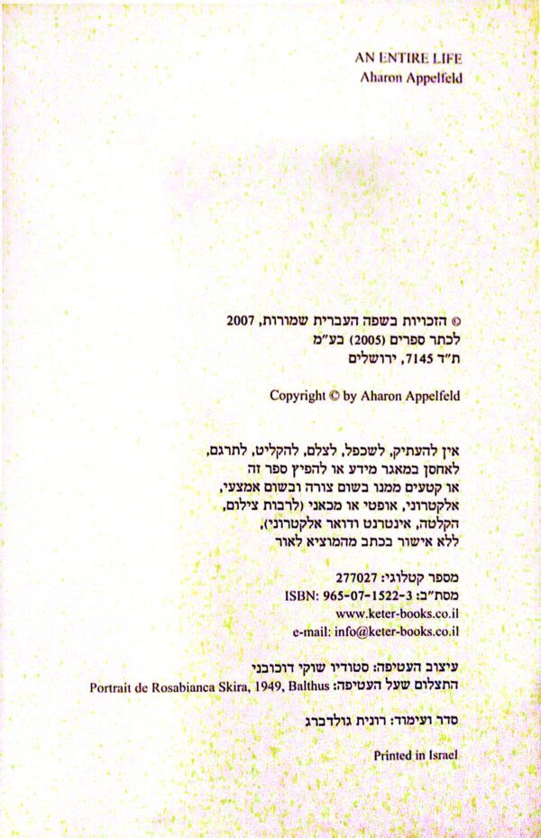 ⁦חיים שלמים / אהרן אפלפלד⁩ – תמונה ⁦2⁩