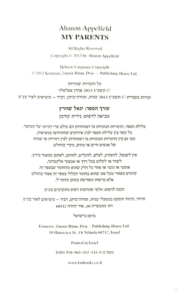 ⁦אבי ואמי / אהרן אפלפלד⁩ – תמונה ⁦3⁩