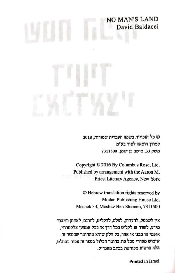 ⁦שטח הפקר / דיוויד באלדאצ'י (בלאדאצ'י)⁩ – תמונה ⁦3⁩