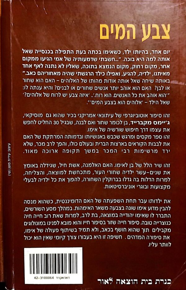⁦צבע המים / ג'יימס מקברייד⁩ – תמונה ⁦2⁩
