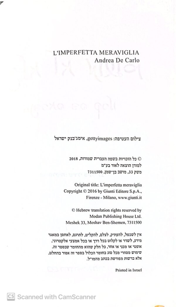 ⁦פלא לא מושלם / אנדראה דה קרלו⁩ – תמונה ⁦2⁩