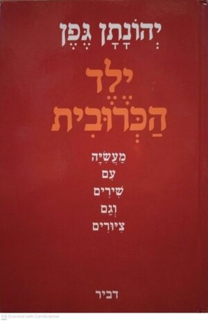 צילום של הספר ילד הכרובית: מעשייה עם שירים וגם ציורים / יהונתן גפן (הוצאת דביר, 1998)
