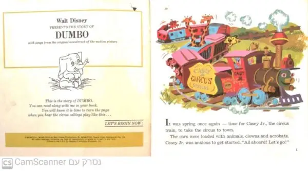 ⁦Walt Disney's Story of Dumbo (cassette not included)⁩ – תמונה ⁦2⁩