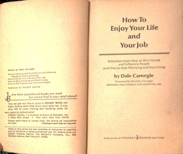 ⁦How to Enjoy Your Life and Your Job by Dale Carnegie⁩ – תמונה ⁦2⁩