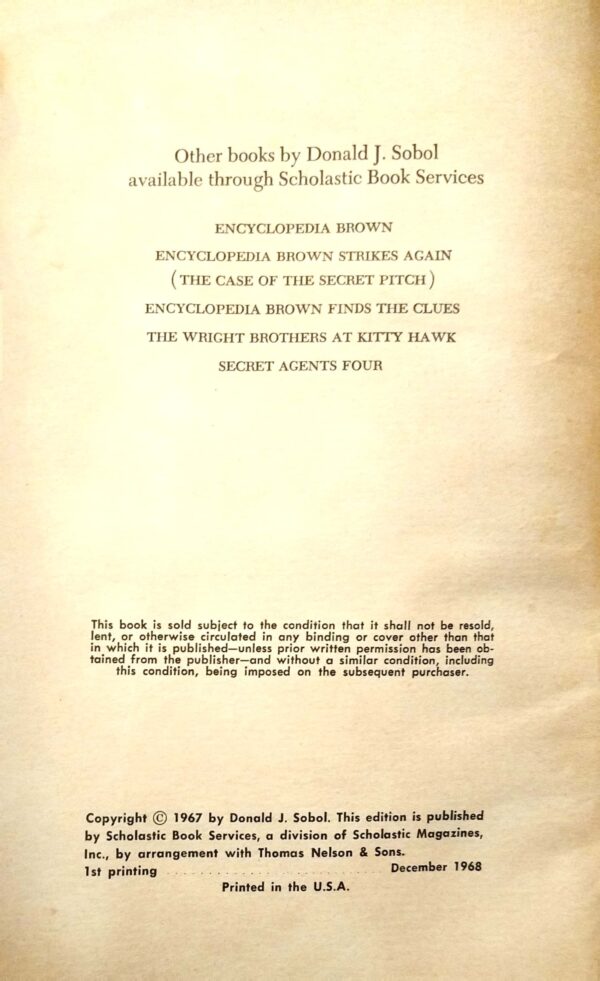 ⁦Encyclopedia Brown Gets His Man by Donald J. Sobol⁩ – תמונה ⁦2⁩