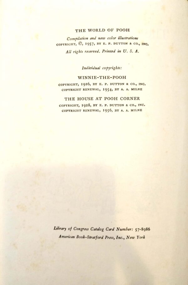 ⁦Now We Are Six
By A. A. Milne (1957 edition)⁩ – תמונה ⁦4⁩