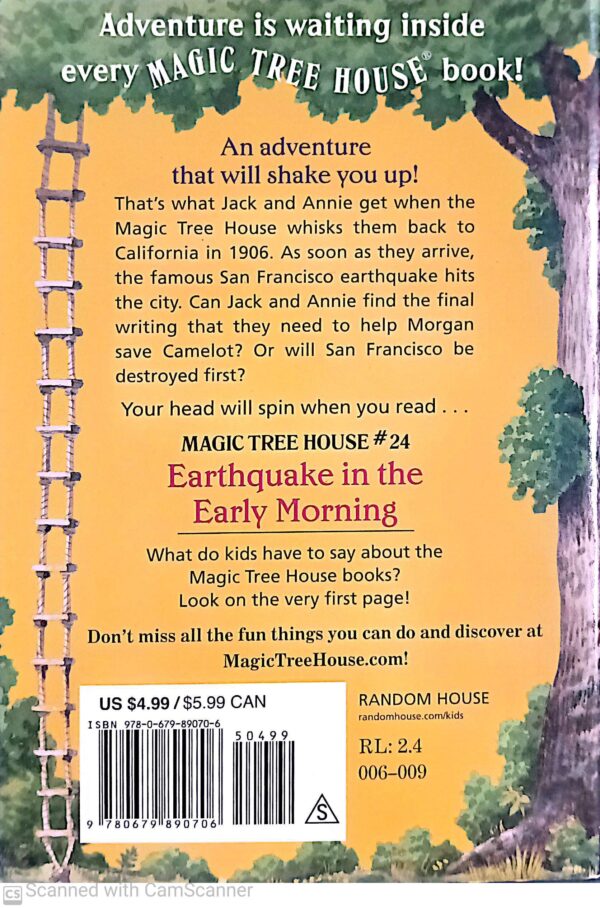 ⁦Earthquake in the Early Morning (Magic Tree House #24) by Mary Pope Osborne⁩ – תמונה ⁦2⁩