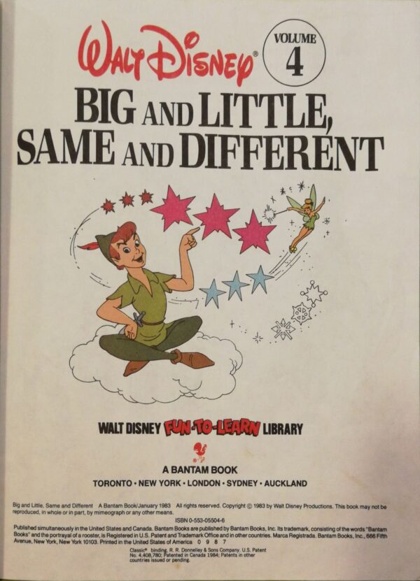 ⁦Walt Disney fun to learn library 4: Big and Little, Same and Different⁩ – תמונה ⁦2⁩