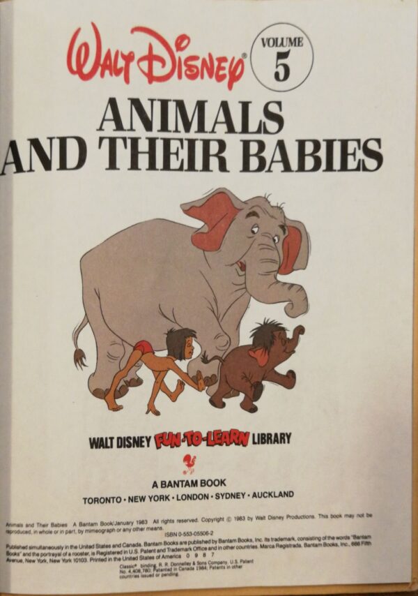 ⁦Walt Disney Fun-To-Learn Library 5: Animals and Their Babies by Disney⁩ – תמונה ⁦2⁩