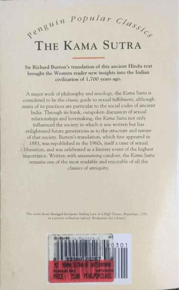⁦The Kama Sutra / Vatsyayana (Penguin Popular Classics Edition)⁩ – תמונה ⁦2⁩