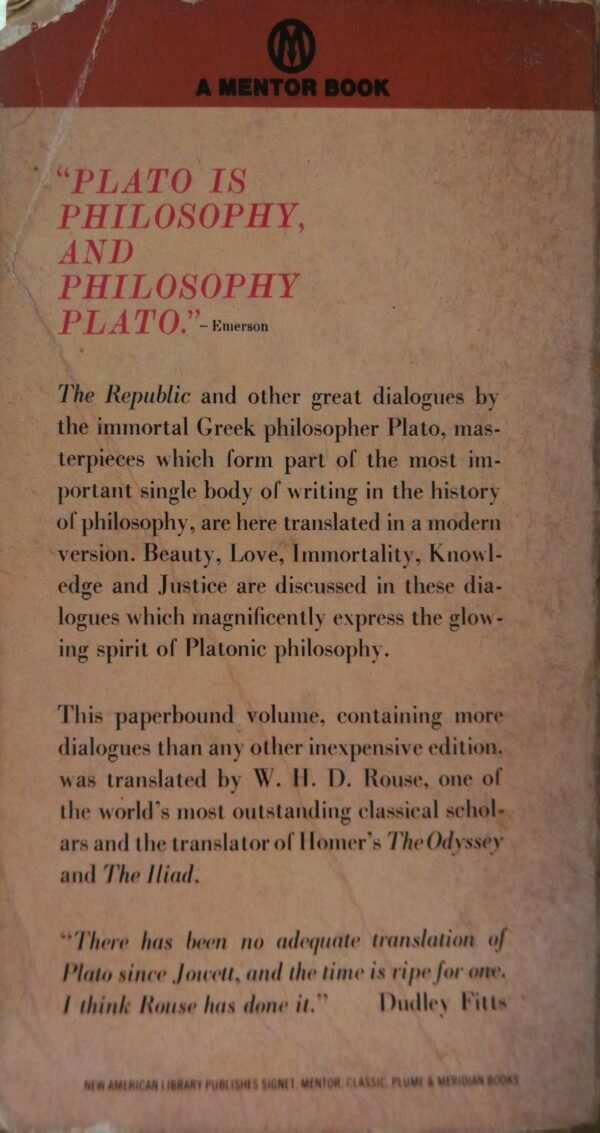 ⁦Book Title: Great Dialogues of Plato
Translator: W. H. D. Rouse⁩ – תמונה ⁦2⁩