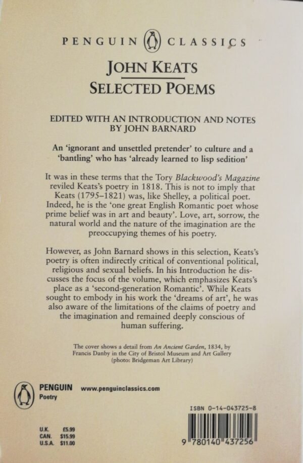 ⁦Selected Poems by John Keats⁩ – תמונה ⁦2⁩