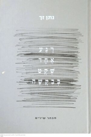 רגע אחד שקט בבקשה - מבחר שירים / נתן זך