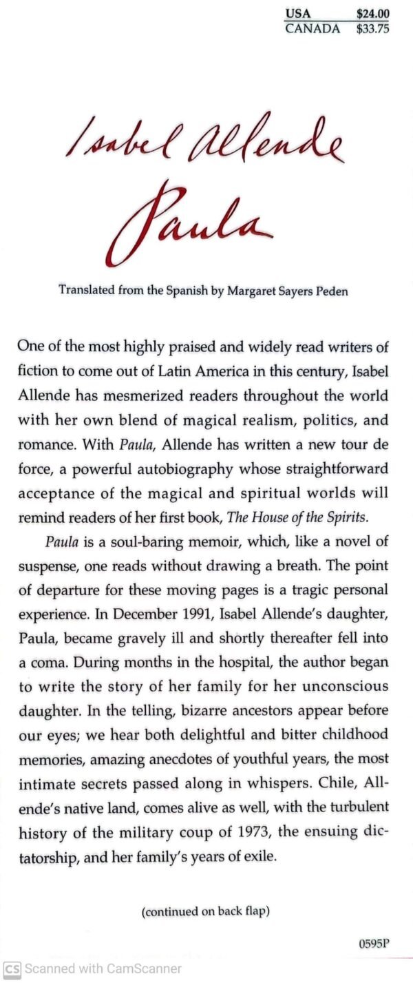 ⁦Paula by Isabel Allende⁩ – תמונה ⁦3⁩