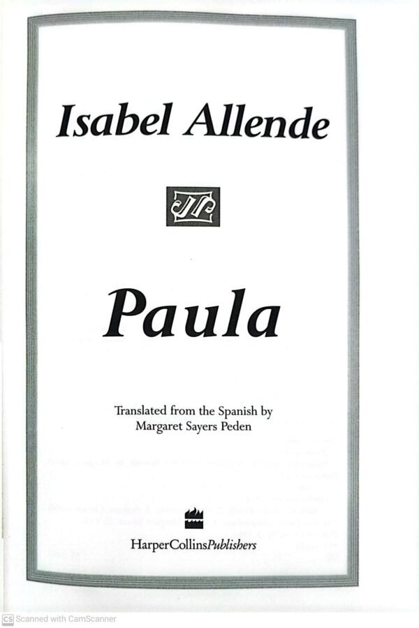 ⁦Paula by Isabel Allende⁩ – תמונה ⁦2⁩