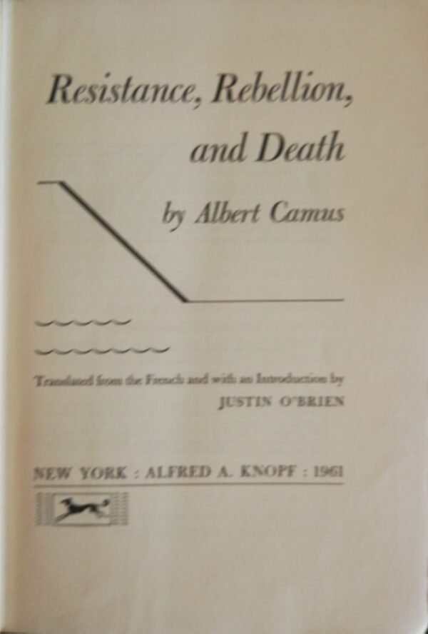 ⁦Resistance, Rebellion, and Death / Albert Camus⁩ – תמונה ⁦2⁩