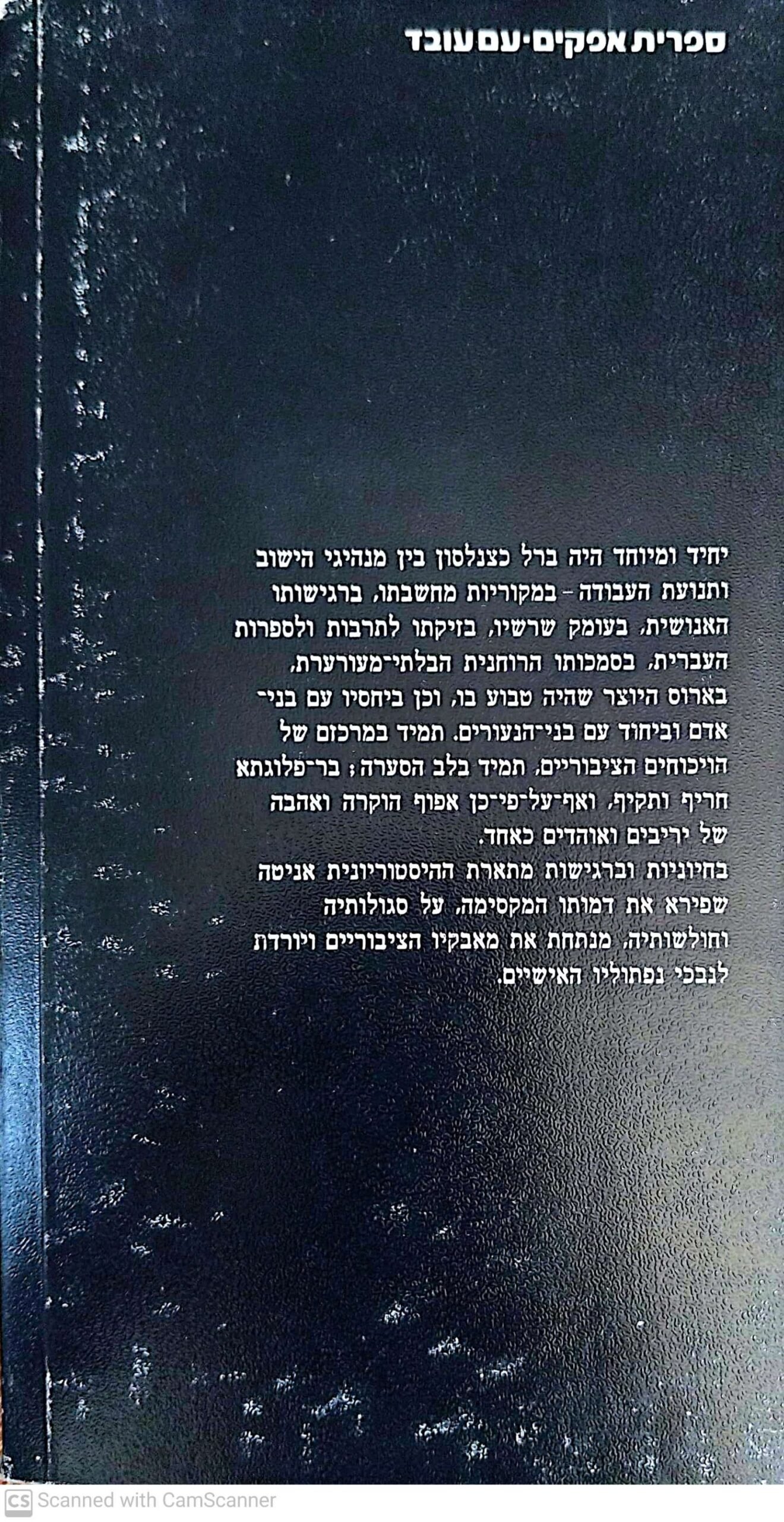 צילום של הספר ברל / אניטה שפירא (כרך ב')