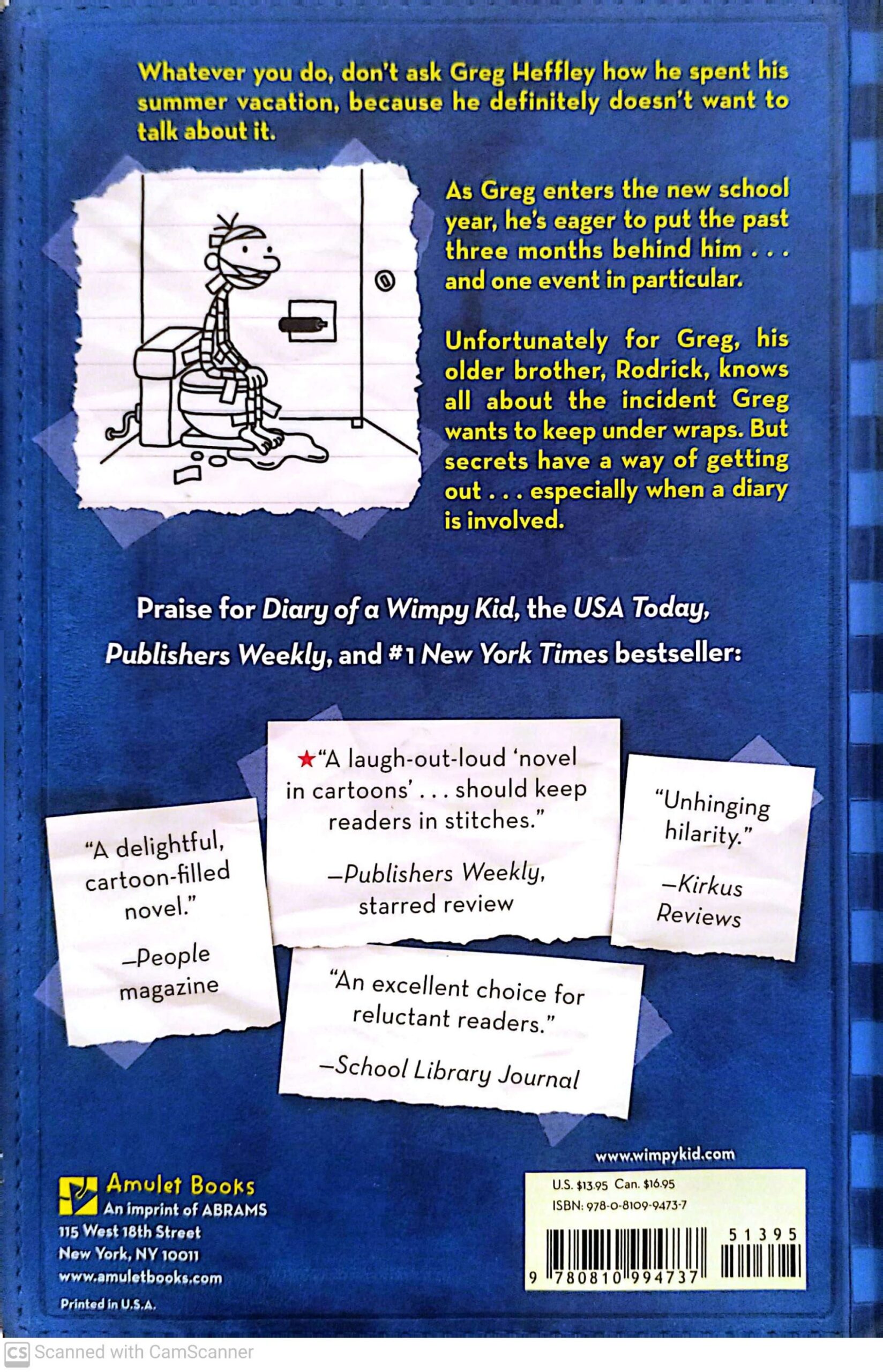 צילום של הספר Diary of a Wimpy Kid 2: Rodrick Rules By Jeff Kinney Copy