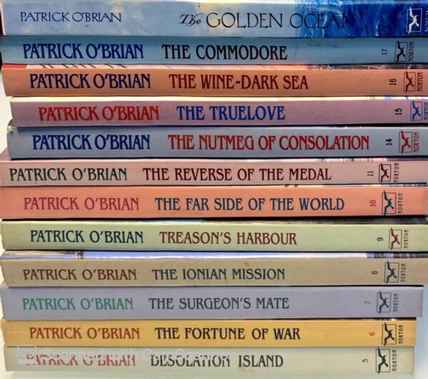 Patrick O’Brian – Aubrey–Maturin Series Volumes 5–17 (+ The Golden Ocean), 12-Book Set