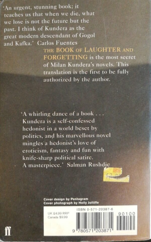 ⁦The Book of Laughter and Forgetting / Milan Kundera⁩ – תמונה ⁦2⁩