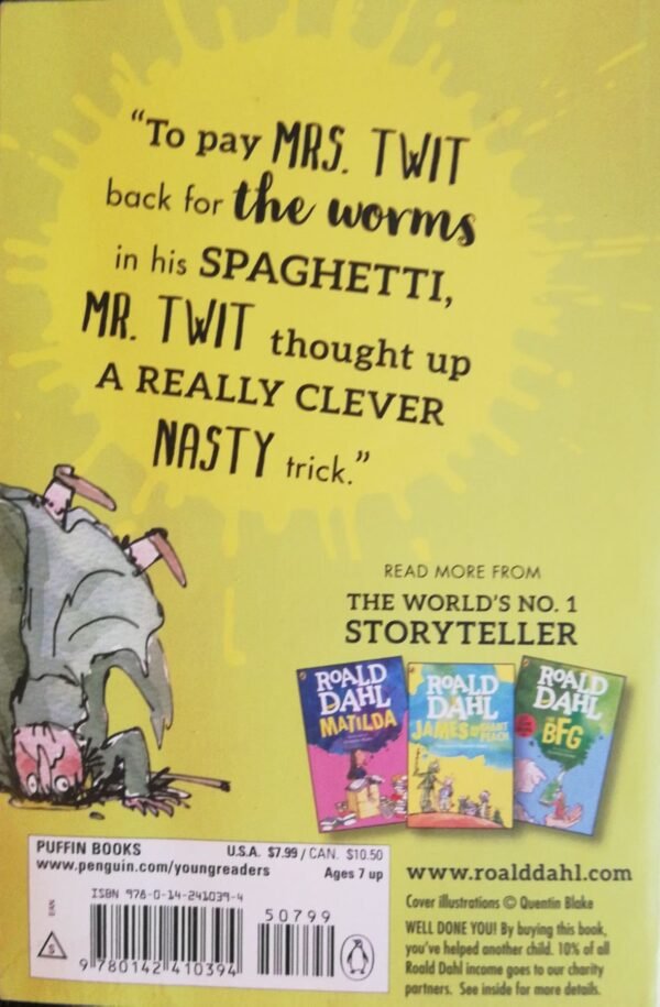 ⁦The Twits / Roald Dahl, illustrated by Quentin Blake⁩ – תמונה ⁦2⁩
