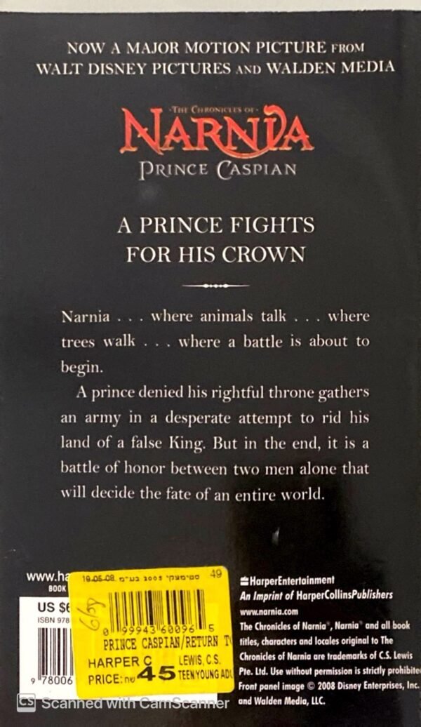 ⁦The Chronicles of Narnia: Prince Caspian (Movie Tie-In Edition) / C. S. Lewis⁩ – תמונה ⁦2⁩