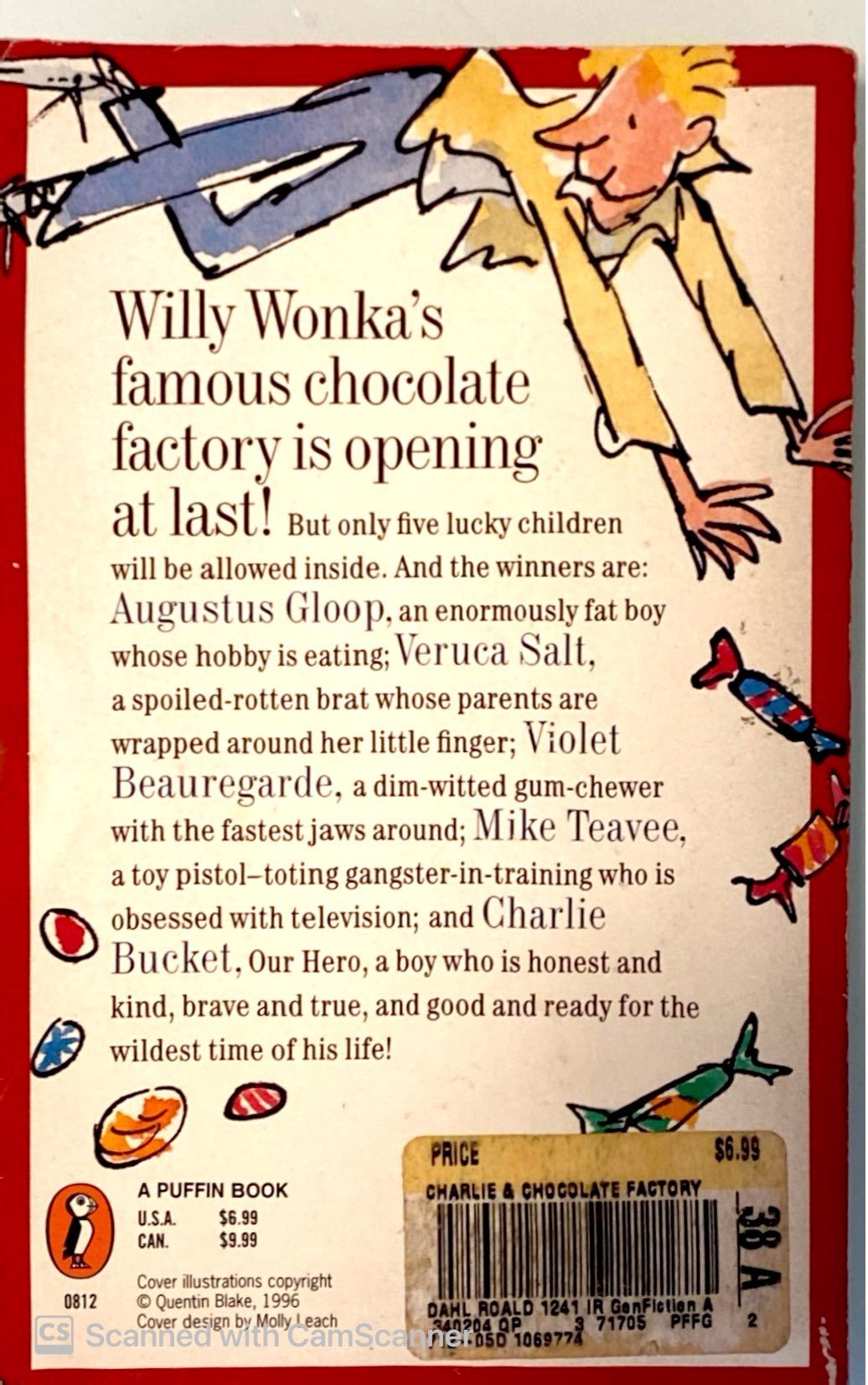צילום של הספר Charlie and the Chocolate Factory
by Roald Dahl | Illustrated by Quentin Blake