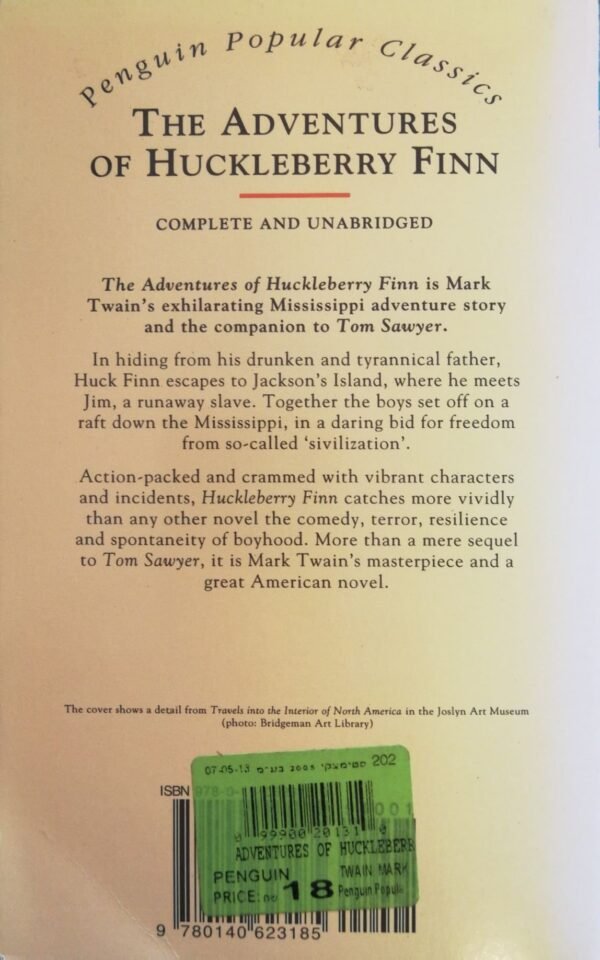 ⁦The Adventures of Huckleberry Finn – Mark Twain (Penguin Popular Classics)⁩ – תמונה ⁦2⁩