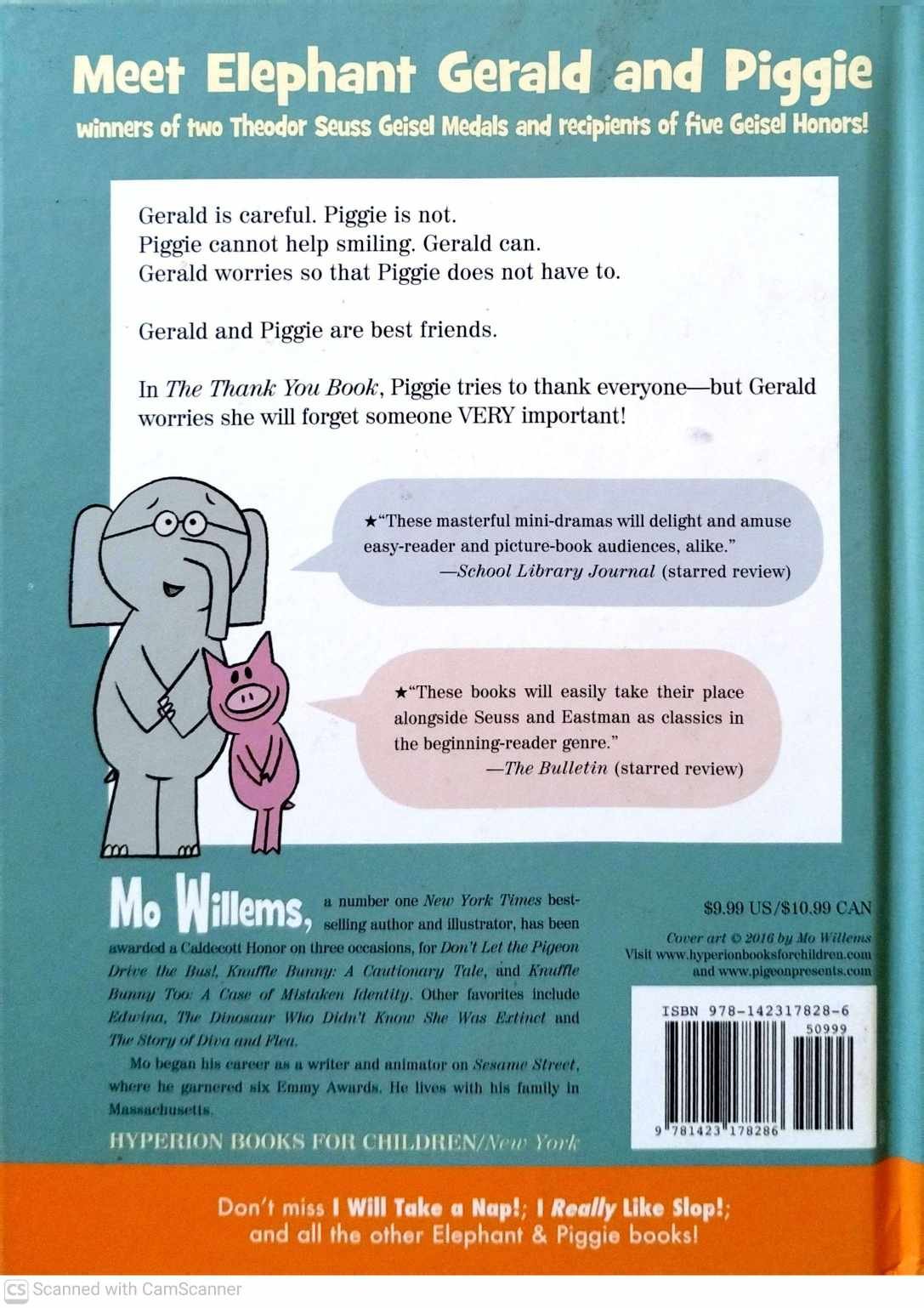 צילום של הספר The Thank You Book! / Mo Willems