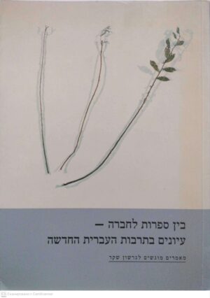 צילום של הספר בין ספרות לחברה - עיונים בתרבות העברית החדשה / מאמרים מוגשים לגרשון שקד