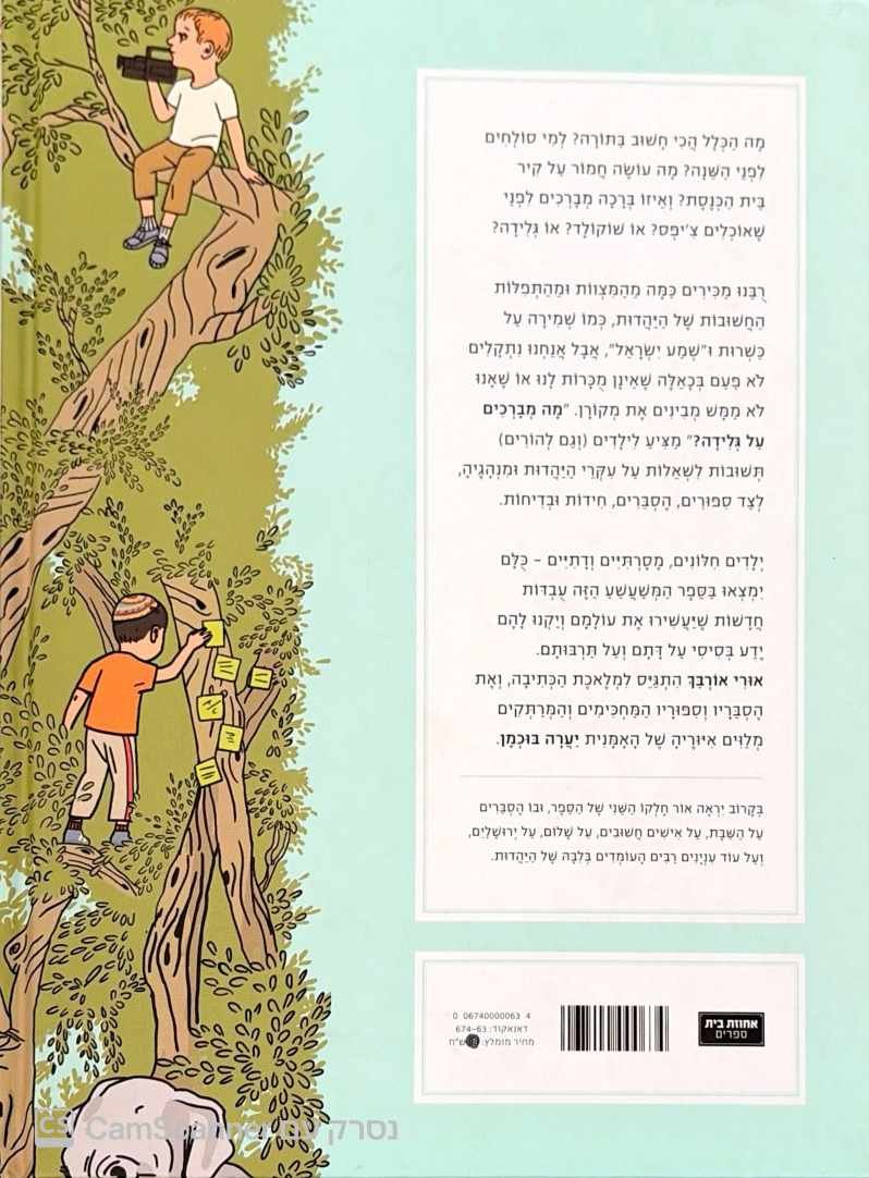 צילום של הספר מה מברכים על גלידה? מושגים ביהדות לילדים וגם להורים / אורי אורבך