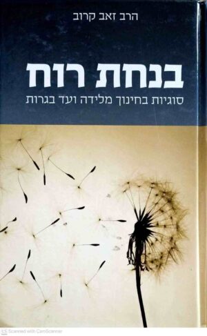צילום של הספר בנחת רוח - סוגיות בחינוך מלידה ועד בגרות / הרב זאב קרוב