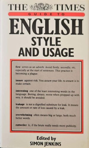צילום של הספר The Times Guide to English Style and Usage / Simon Jenkins