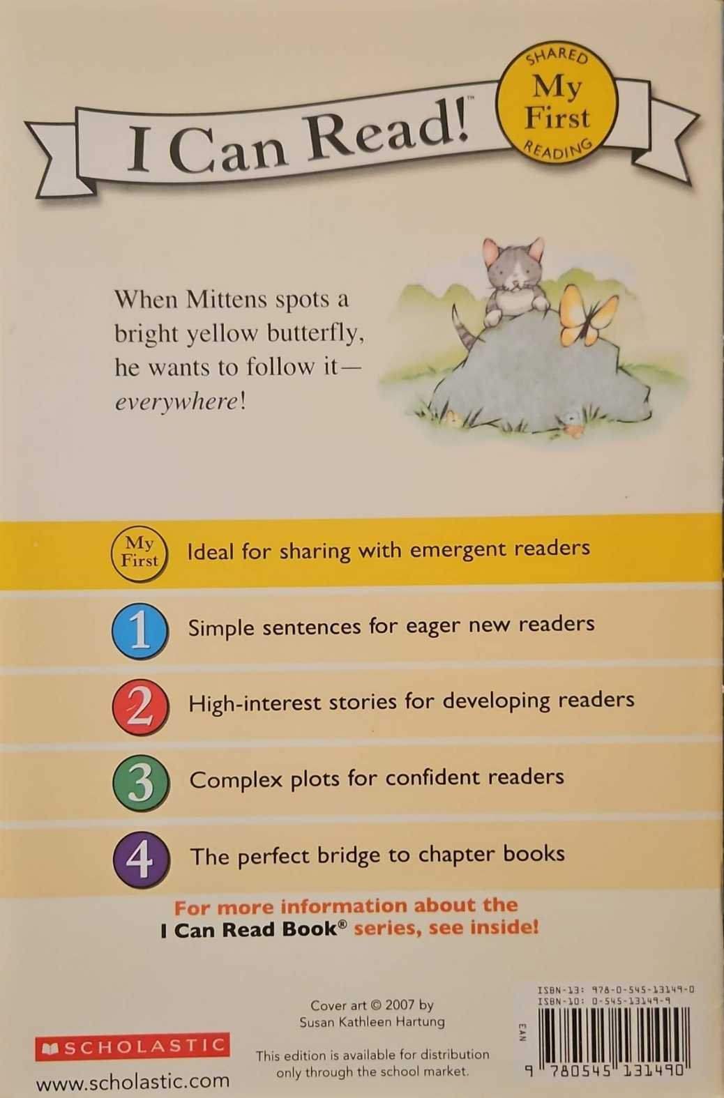 צילום של הספר Follow Me, Mittens / Lola M. Schaefer (My First I Can Read Edition, Scholastic, 2009)