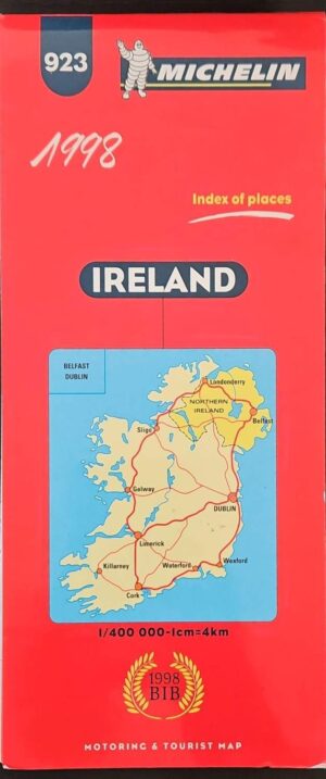 צילום של הספר Michelin Map 923 – Ireland / Michelin (1998)